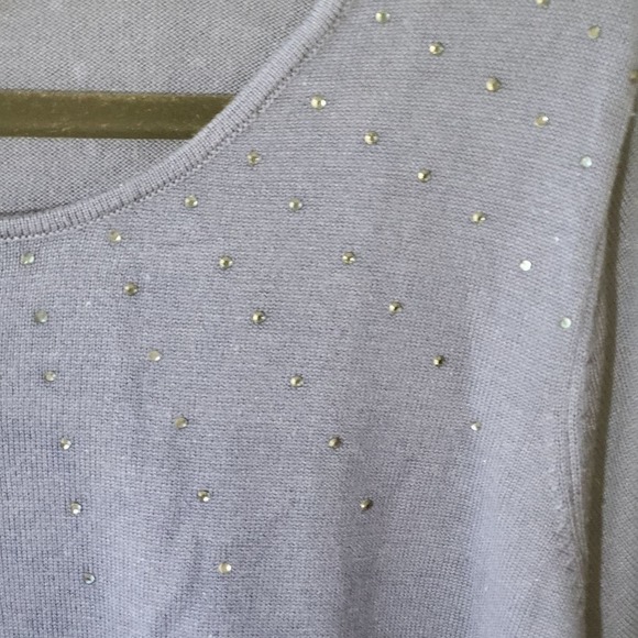 Jessica London studded jeweled tunic length sweater plus size 18/20 - Picture 4 of 5